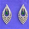 Cubic Zirconia Delicate Earring With 2 Tone Plating