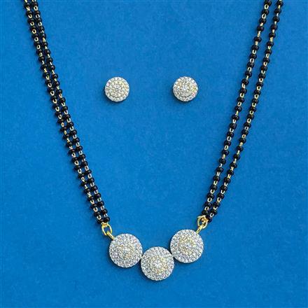 Cz Classic Mangalsutra With 2 Tone Plating