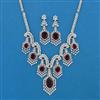Cubic Zirconia Classic Necklace With Rhodium Plating