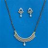 Cz Classic Mangalsutra With 2 Tone Rhodium Plating