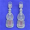 Cubic Zirconia Classic Earring With Rhodium Plating
