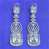 Cubic Zirconia Classic Earring With Rhodium Plating