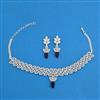 Cubic Zirconia Classic Necklace With Rhodium Plating