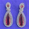 Cubic Zirconia Classic Earring With Rhodium Plating