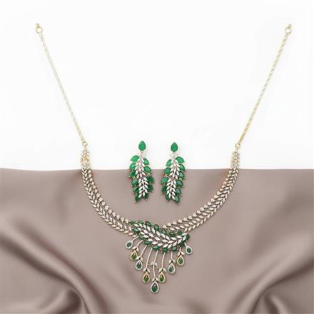 Cubic Zirconia Classic Necklace With 2 Tone Plating