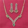Cz Classic Necklace Set With 2 Tone Plating