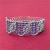 Cz Openable Kada With Rhodium Plating