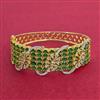 Cubic Zirconia Openable Kada With 2 Tone Plating