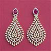 Cubic Zirconia Classic Earring With 2 Tone Plating