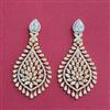 Cubic Zirconia Classic Earring With 2 Tone Plating