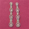 Cz Classic Earring With 2 Tone Plating