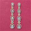 Cz Classic Earring With 2 Tone Plating