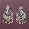 Cubic Zirconia Classic Earring With 2 Tone Plating