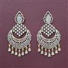 Cubic Zirconia Classic Earring With 2 Tone Plating