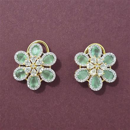 Cubic Zirconia Tops With 2 Tone Plating