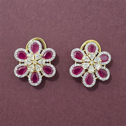 Cubic Zirconia Tops With 2 Tone Plating