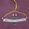 Cubic Zirconia Classic Necklace With 2 Tone Plating