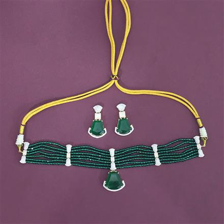 Cubic Zirconia Classic Necklace With 2 Tone Plating