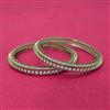 Cz Classic Bangles With Rhodium Plating