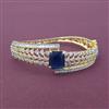 Cubic Zirconia Openable Kada With 2 Tone Plating