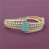 Cubic Zirconia Openable Kada With 2 Tone Plating