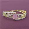 Cubic Zirconia Openable Kada With 2 Tone Plating