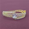 Cubic Zirconia Openable Kada With 2 Tone Plating