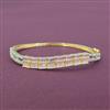 Cubic Zirconia Openable Kada With 2 Tone Plating