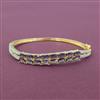 Cubic Zirconia Openable Kada With 2 Tone Plating