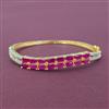 Cubic Zirconia Openable Kada With 2 Tone Plating