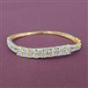 Cubic Zirconia Openable Kada With 2 Tone Plating