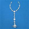 Cubic Zirconia Classic Hath Pan With 2 Tone Rhodium Plating