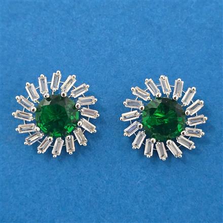 Cubic Zirconia Tops With Rhodium Plating