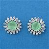 Cubic Zirconia Tops With Rhodium Plating