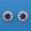 Cubic Zirconia Tops With Rhodium Plating
