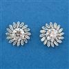 Cubic Zirconia Tops With Rhodium Plating