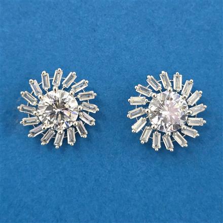 Cubic Zirconia Tops With Rhodium Plating