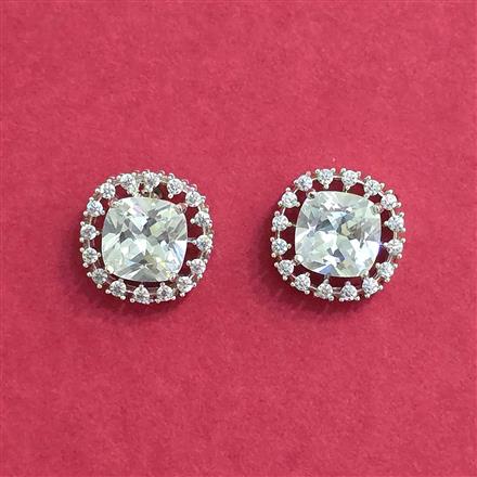 Cubic Zirconia Tops With Rhodium Plating