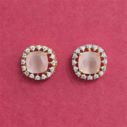 Cubic Zirconia Tops With 2 Tone Plating