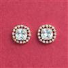 Cubic Zirconia Tops With 2 Tone Plating