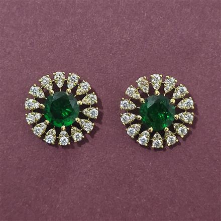 Cubic Zirconia Tops With Mehndi Plating