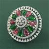 Cz Adjustable Ring With Rhodium Plating