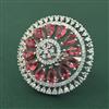 Cz Adjustable Ring With Rhodium Plating