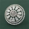 Cz Adjustable Ring With Rhodium Plating