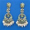 Cubic Zirconia Moti Earring With Gold Plating