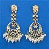 Cubic Zirconia Moti Earring With Gold Plating