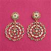 Cubic Zirconia Moti Earring With Gold Plating