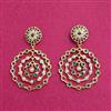 Cubic Zirconia Moti Earring With Gold Plating