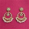 Cubic Zirconia Moti Earring With Gold Plating