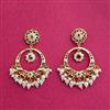 Cubic Zirconia Moti Earring With Gold Plating